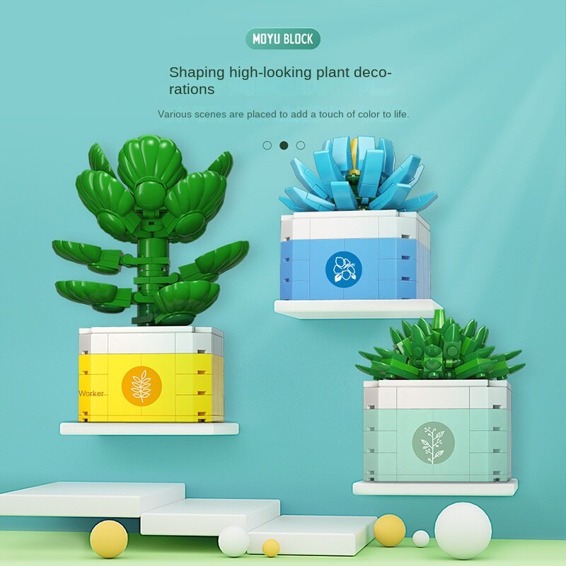 Bộ Đồ Chơi Lego Xếp Hình Chậu Cây Cảnh Độc Đáo