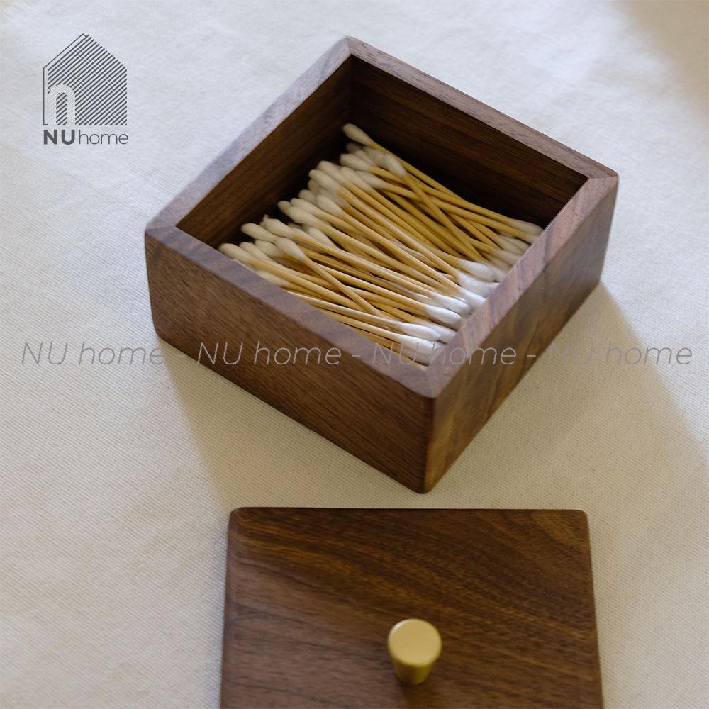 nuhome.vn | Hộp gỗ đựng đồ - Riku, được thiết kế đơn gian có nắp bằng chất liệu gỗ tự nhiên cao cấp
