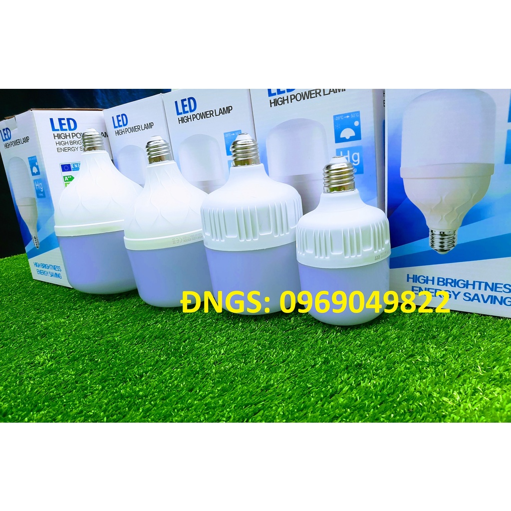 Bóng Đèn Led Trụ Tiết Kiệm Điện 10W 20W 30W 40W 50W 60W Loại To Siêu Sáng
