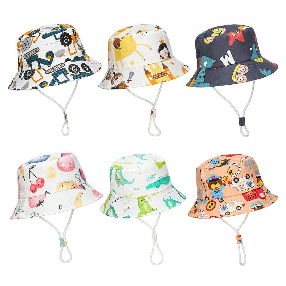 Mũ Bucket In Họa Tiết Hoạt Hình Dễ Thương Cho Bé