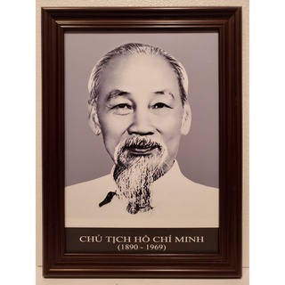 Ảnh gốc đen trắng chân dung bác hồ