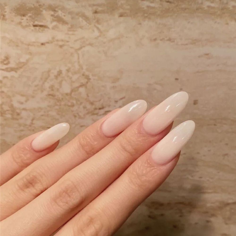 CACTU Bộ 24 Móng Tay Giả Dạng Nhấn Dài Toàn Diện Màu Sắc Xinh Xắn