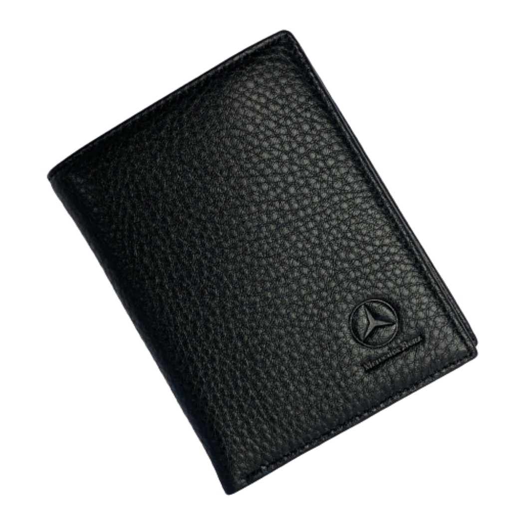 DA BÒ THẬT Ví Da Nam 🚖 Ví Da Nam Cao Cấp V09 🚖 Mercedes, Da Thật 100% Nhập Khẩu USA, Bảo Hành 3 Năm,