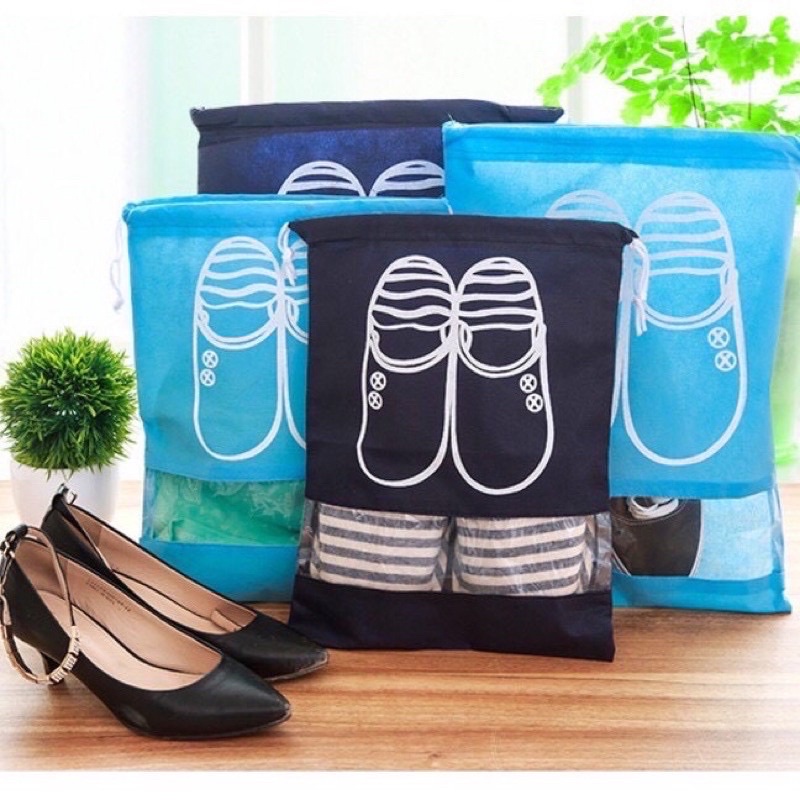 túi vải đựng giày dây rút chống bụi