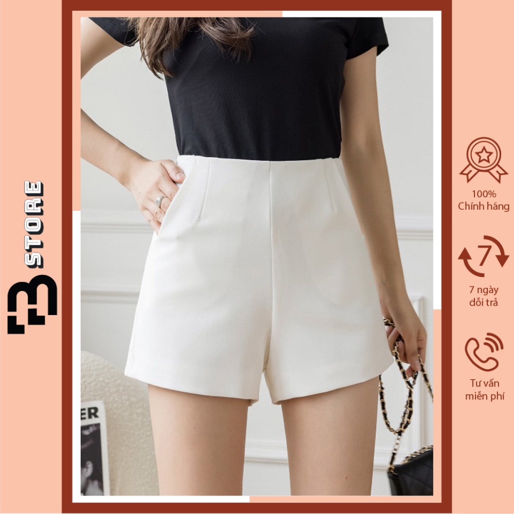 Quần short nữ cạp cao ống rộng đẹp lưng cao bigsize phong cách ulzzang hàn quốc BSTORE QS01