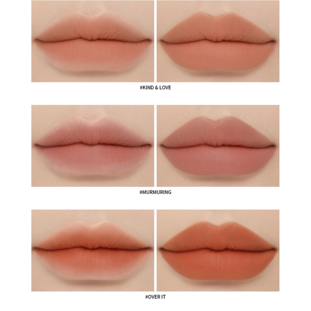 son 3ce  FREESHIP  3ce soft matte lipstick  3ce clear layer edition