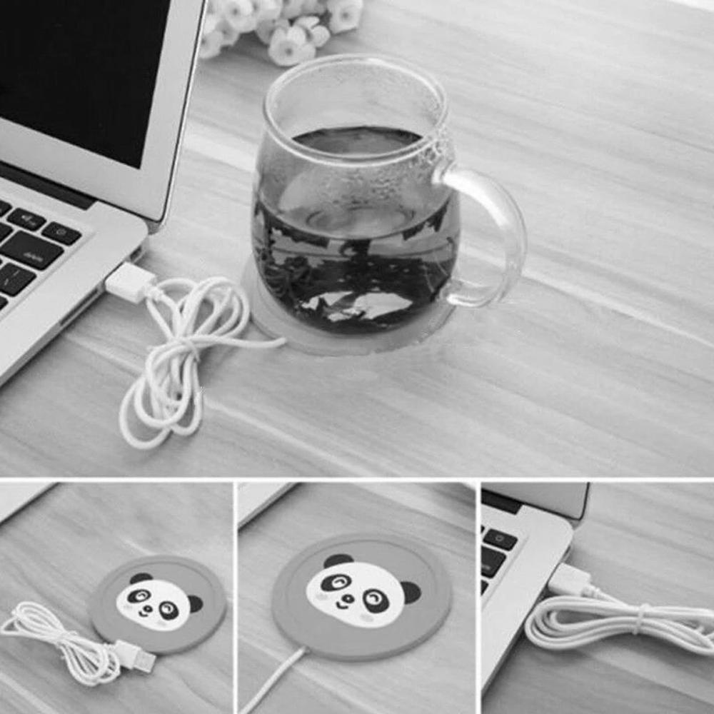 Đế Hâm Nóng Cốc Nước Bằng Silicon Họa Tiết Hoạt Hình Dễ Thương Tiện Dụng
