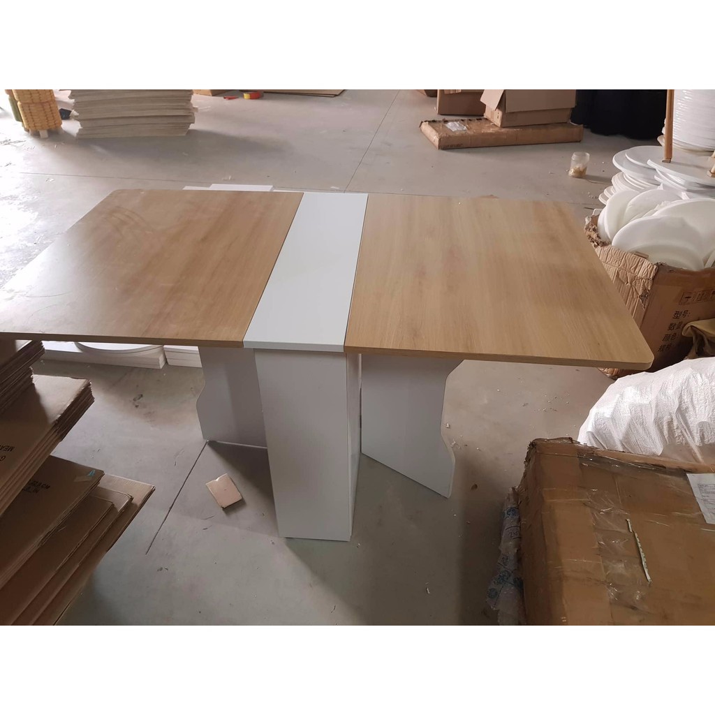 [UP SALE]  Bàn ăn gỗ thông minh kèm bánh xe.BATM5 | BigBuy360 - bigbuy360.vn