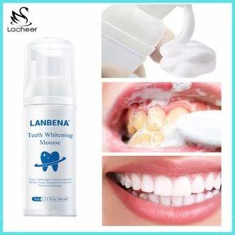 Kem Tẩy Trắng Răng Lanbena 60ml , Làm Trắng Sáng Răng, Tẩy Sạch Vết Ố Vàng, Khử Mùi Hôi Miệng