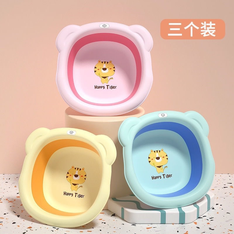 Chậu tắm gấp gọn đa năng silicon tiện lợi, dễ thương hình Hổ Tiger dễ thương cho bé