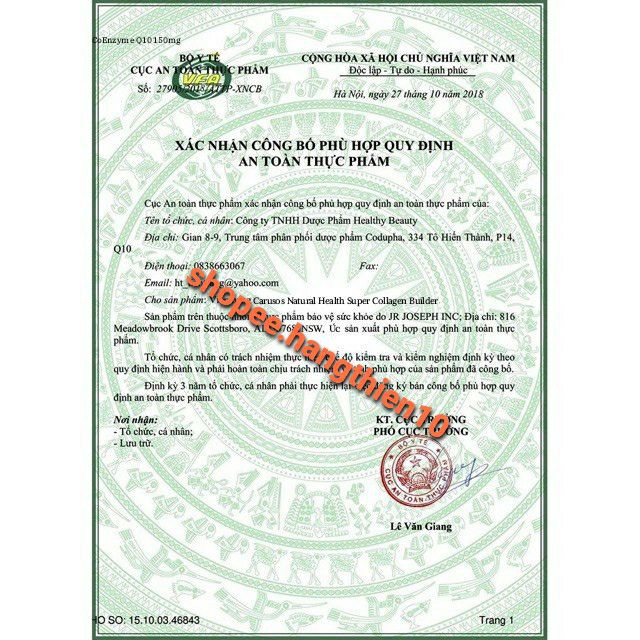 Kem thoa & viên uống giảm co giãn tĩnh mạch Carusos Natural Health Veins Care