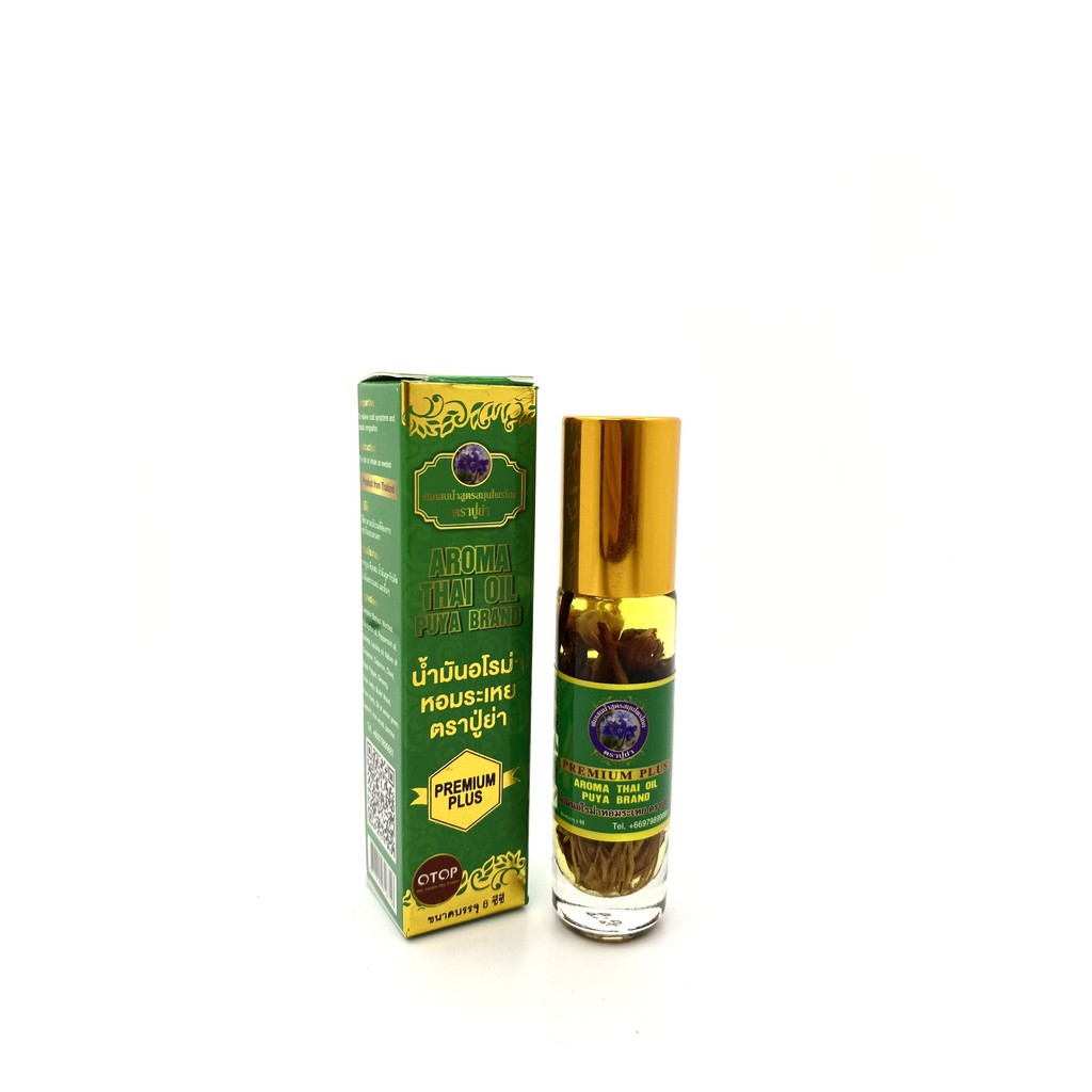 [Dòng cao cấp] Dầu Gió 19 Loại Thảo Dược Thái Lan 8ml (Herbal Liquid Balm Puya Brand) - Chính hãng chuyên Sỉ và Lẻ