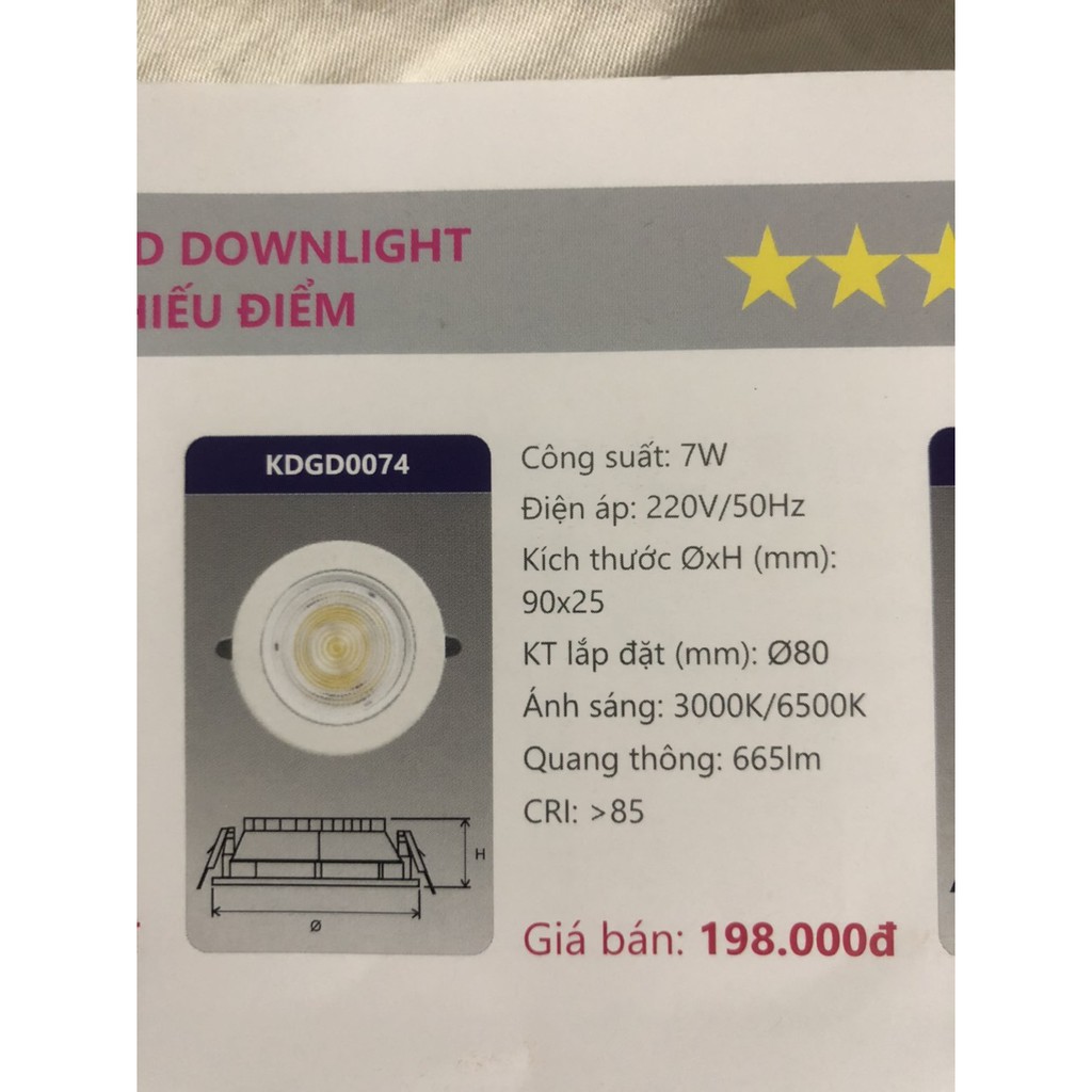 GIÁ YÊU THƯƠNG-ĐÈN LED DOWNLIGHT