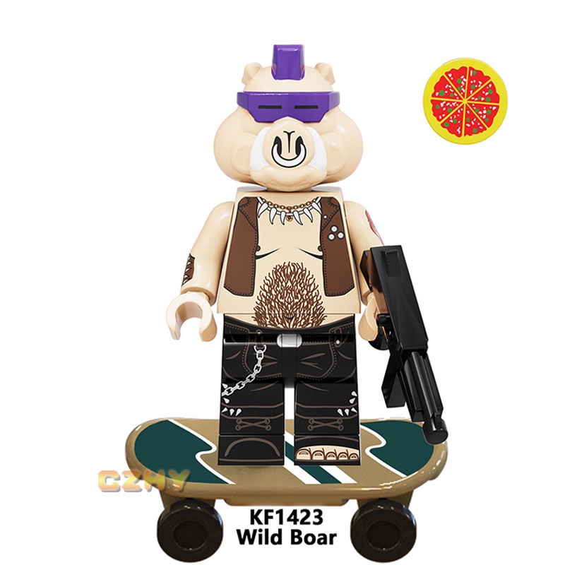 Đồ Chơi Mô Hình Lắp Ráp Rùa leonardo vincileo Donutello mini Làm Quà Tặng Cho Bé