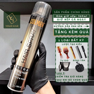 [Tặng Lược] Gôm xịt tạo kiểu tóc Colmav Hair Spray - Extra Strong Hold - 360ml