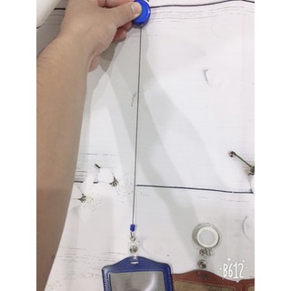 MÓC ĐEO THẺ CO RÚT CÔNG SỞ KÈM BAO DA