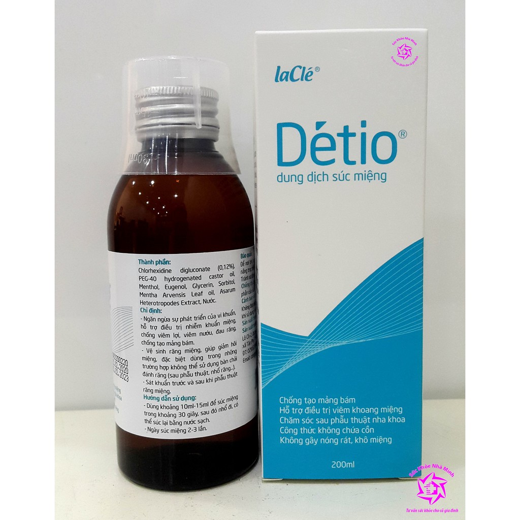 SKNM | Súc Họng Détio ® 200ml - Sản Phẩm SX Nhượng Quyền Từ Pháp