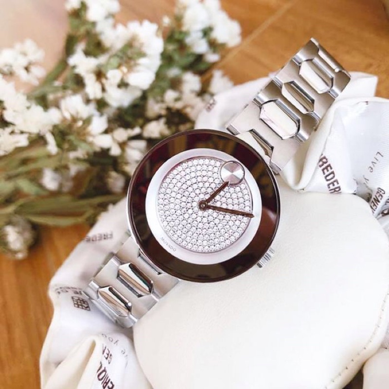 💃⌚️Đồng Hồ Nữ MOVADO Bold 3600567 Siver Glitz Dial Watch 32cm — Phong cách, thanh lịch và sang chảnh