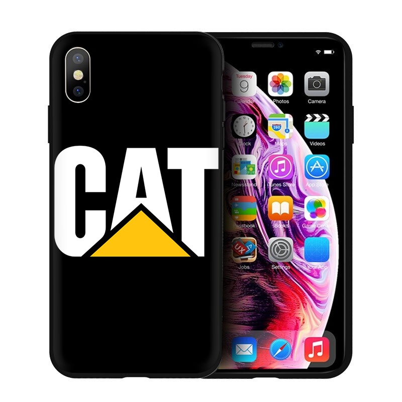 Ốp Lưng Silicon Mềm Hình Logo Caterpillar Cho Iphone 6 6s 7 8 Plus