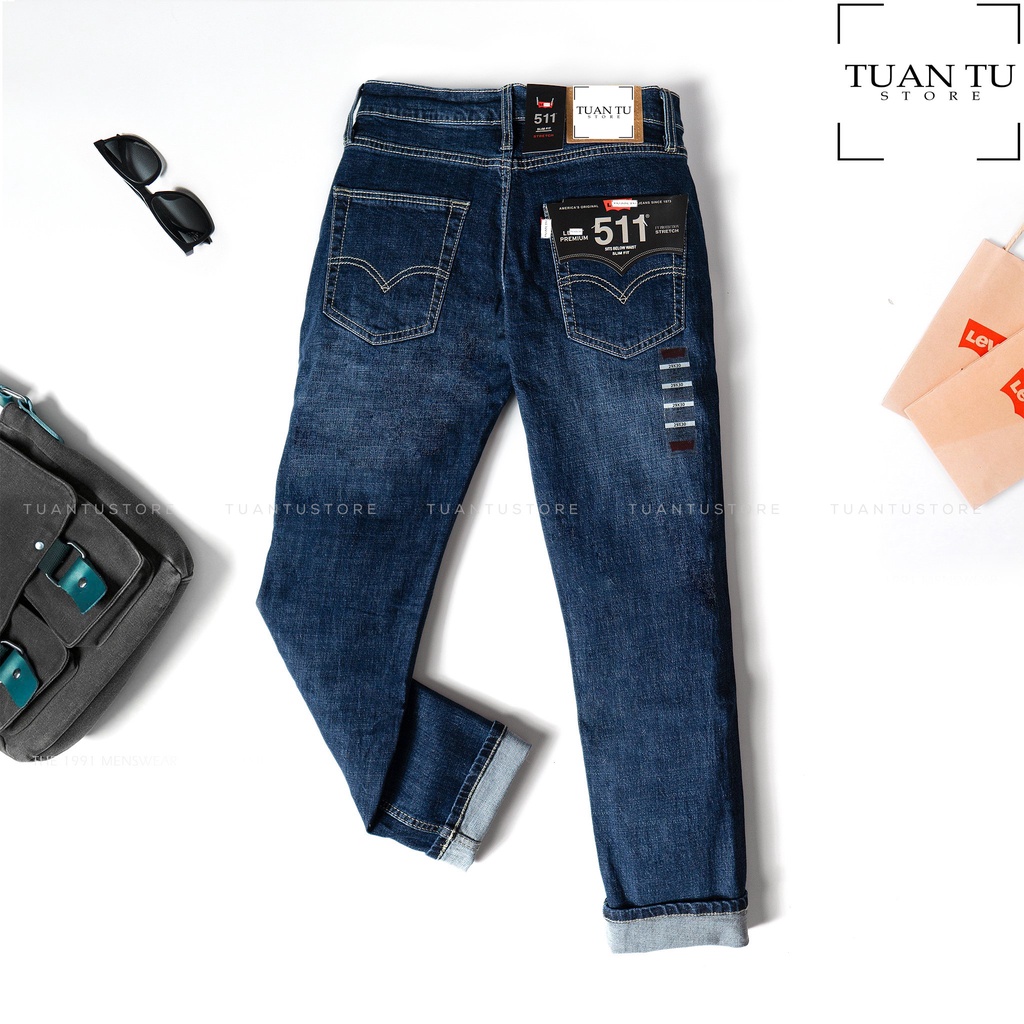 Quần Jean nam Lv 511 Made in cambodia ( Form ống đứng,chất vải co dãn,ống quần 17cm -20cm) T07 | BigBuy360 - bigbuy360.vn