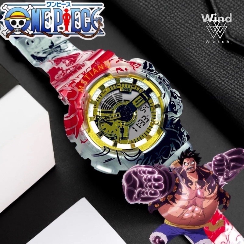 Đồng hồ thể thao SPORTS phiên bản ANIME, đồng hồ nam nữ chính hãng đa chức năng chống nước chống xước dây cao su