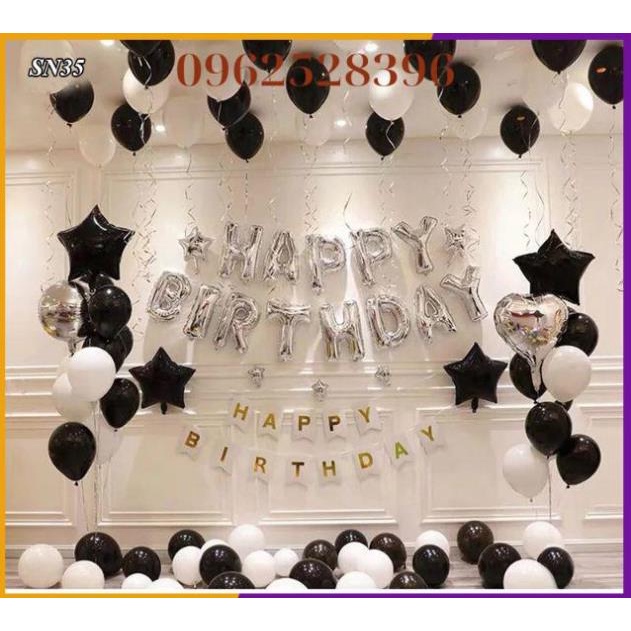 [Nhiều Mẫu Lựa Đẹp]❤️Đầy Đủ❤️Set Bóng Trang Trí Sinh Nhật SN3032