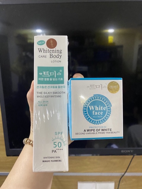 COMPO WHITE BODY + WHITE FACE HÀN QUỐC -