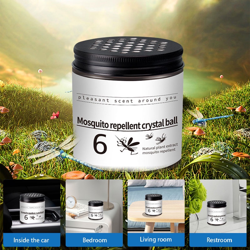 Hộp thơm SEAMETAL chống muỗi dạng hạt pha lê dùng cho xe hơi văn phòng với 5 loại tùy chọn