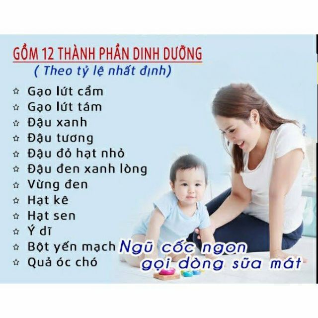 500G BỘT NGŨ CỐC DINH DƯỠNG BỔ DƯỠNG