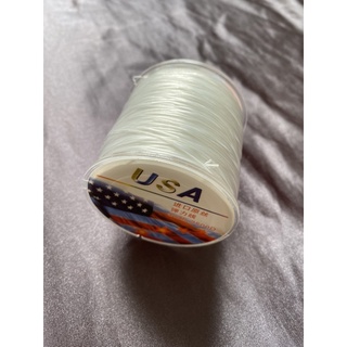 Thun lụa trắng làm vòng, dây xỏ hạt chuỗi