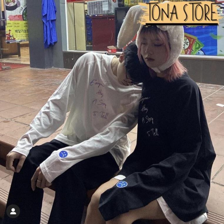 Áo sweater dài tay unisex dáng thụng dưới 80kg chất thun tonastore - Sweater dài tay Sadboiz Sad Story | BigBuy360 - bigbuy360.vn