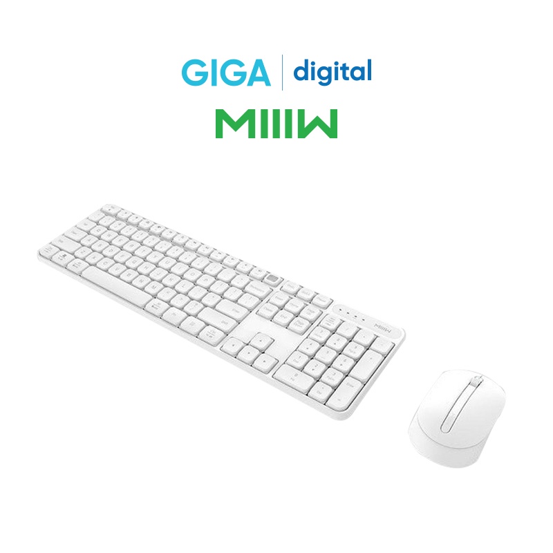Phím chuột không dây - Bộ chuột máy tính và bàn phím không dây Xiaomi MIIIW chống bám bụi, chống mài mòn