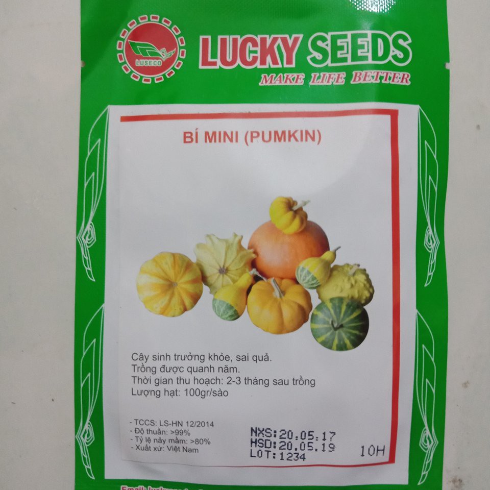 Cung Cấp -71K COMBO HẠT GIỐNG RAU CỦ QUẢ NGON NGỌT LUCKY SEEDS hạt đẹp