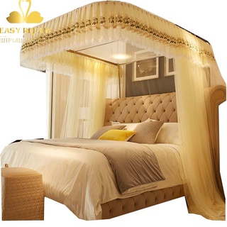 Màn khung không khoan tường kéo rèm lùa tay mẫu mới  - mùng ngủ hiện đại đẹp -công chúa - chống muỗi EASY DREAM