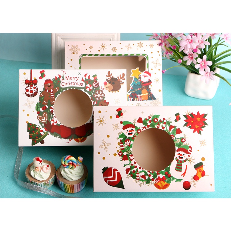 Hộp đựng bánh kẹo - hộp quà hình noel/giáng sinh