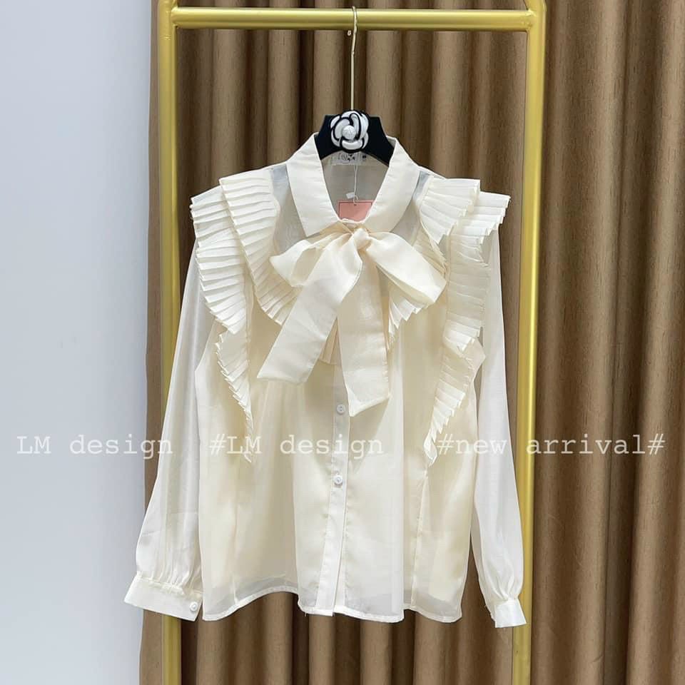 [HÀNG MỚI]  💕 Áo sơ mi tơ bèo cổ nơ tiểu thư 💕 | BigBuy360 - bigbuy360.vn