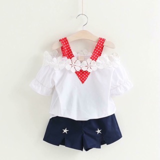 Set short viền đỏ
