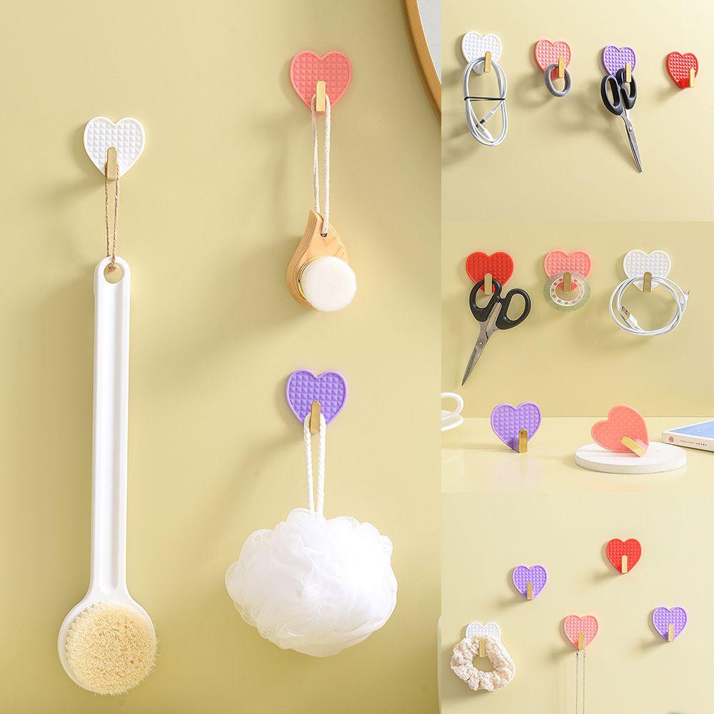 Set 4 Móc Treo Khăn Gắn Tường Tự Dính Không Để Lại Dấu Vết