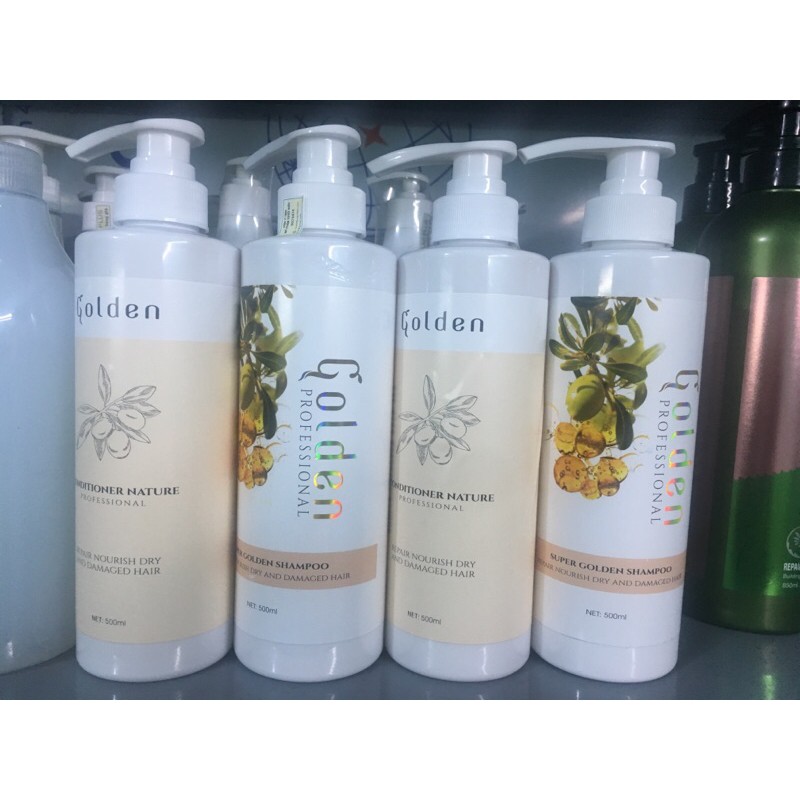 DẦU GỘI XẢ golden THẢO DƯỢC GIÚP MỌC TÓC PHỤC HỒI HƯ TỔN 500mlx2 chống rụng tóc