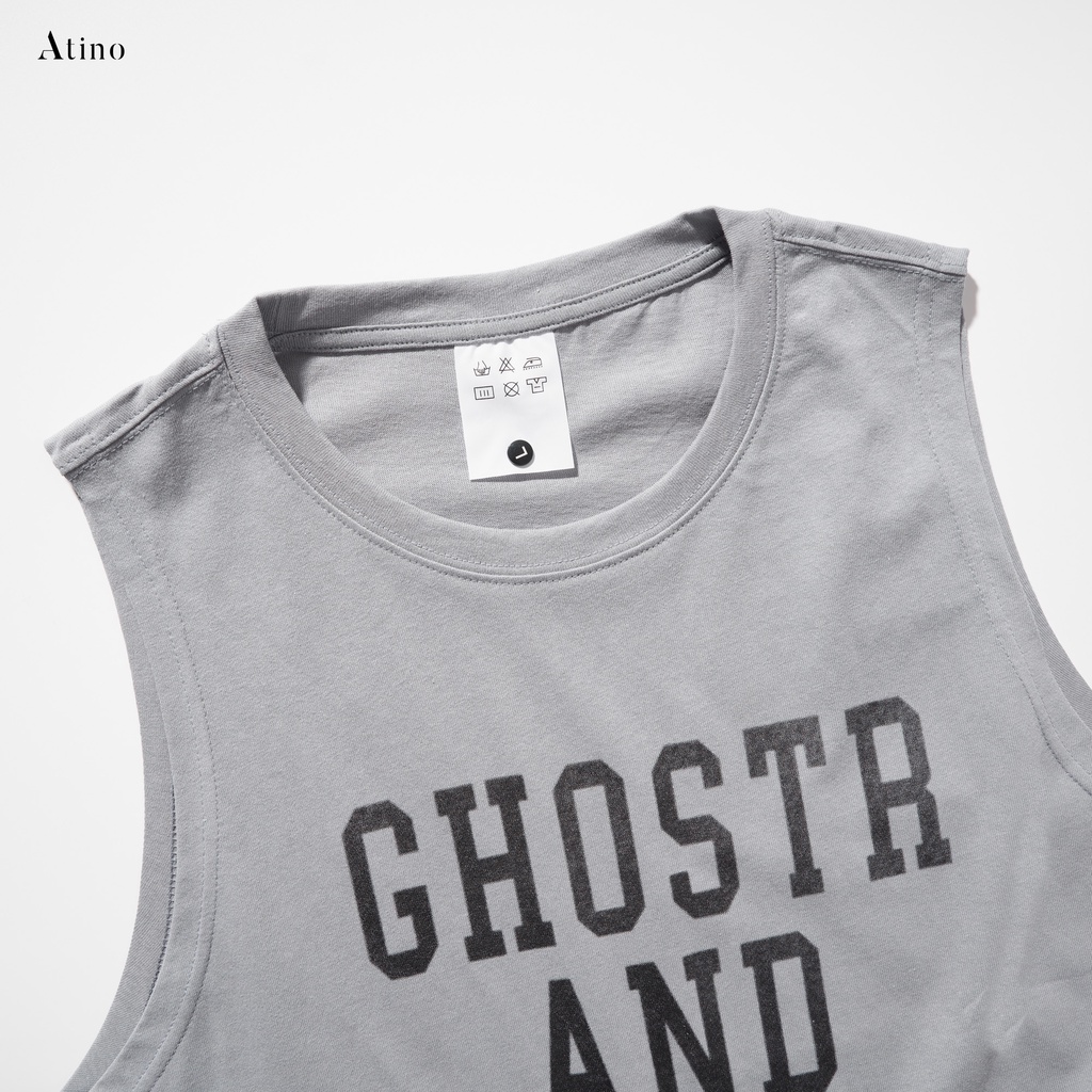 Áo Tank Top Nam GHOSTR ATINO Chất Cotton Thoáng Mát form Regular TT1114