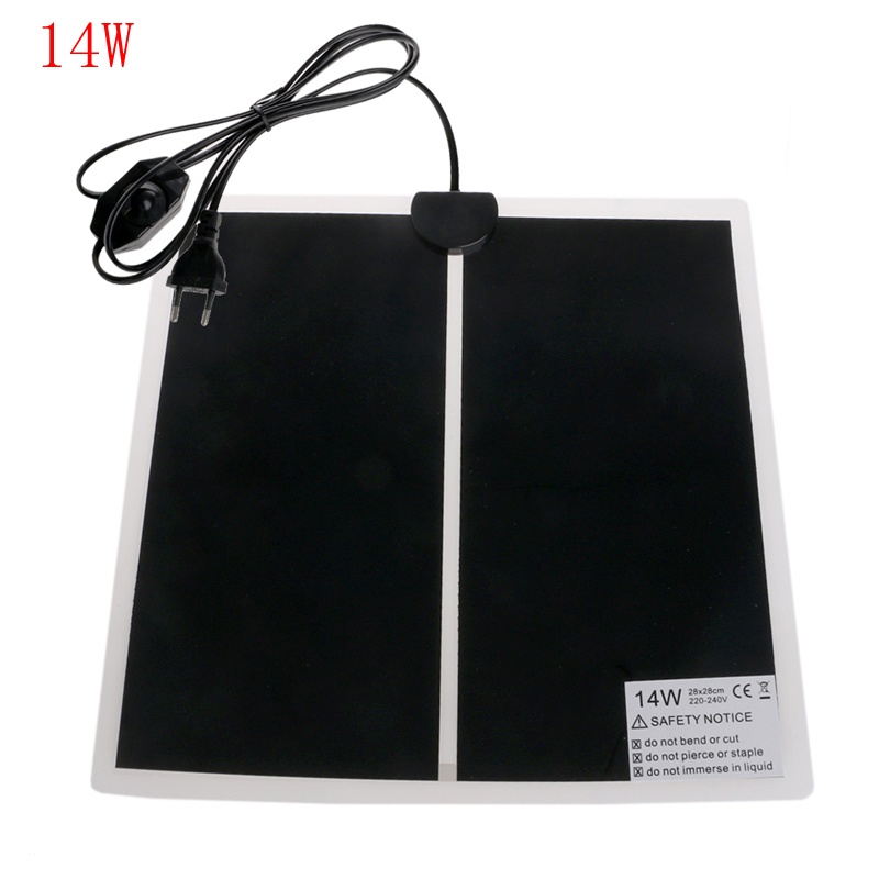 Thảm Sưởi Ấm Cho Rùa / Thằn Lằn / Ếch / Nhện Có Thể Điều Chỉnh 5W