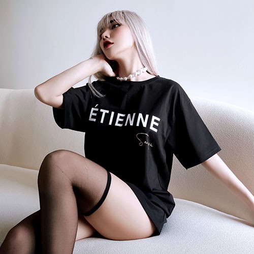 (Ảnh thật) Áo thun form rộng tay lỡ ÉTIENNE SG Cotton 100% 4 chiều cao cấp