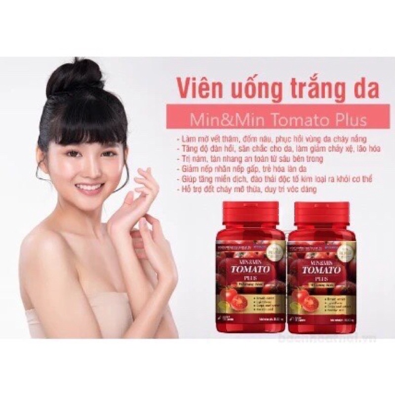 Viên uống trắng da cà chua Tomato Plus Thái Lan