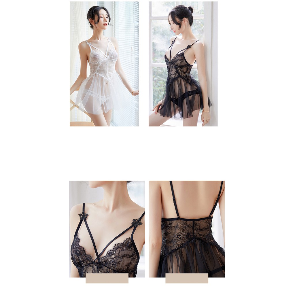 Set Váy Ngủ Mỏng Manh Cosplay Cô Dâu Gợi Cảm | BigBuy360 - bigbuy360.vn