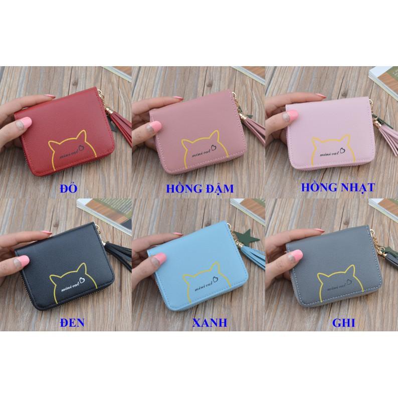 Ví bóp nữ cầm tay đựng tiền nhỏ mini siêu đẹp Mini Cat VN29 | BigBuy360 - bigbuy360.vn