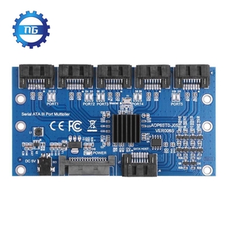 Bảng Mạch Chủ Mở Rộng Sata 1 Sang 5 Cổng Sata3.0 6gbps Cho Máy Tính