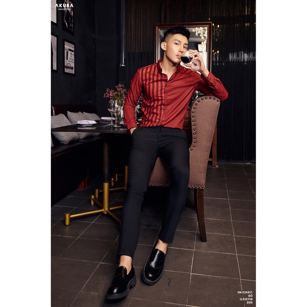 Áo Sơ Mi Nam Tay Dài Họa Tiết Sọc AKUBA | 02A921 | BigBuy360 - bigbuy360.vn