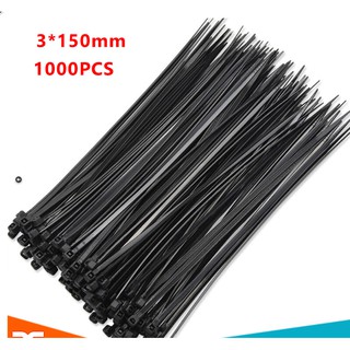 Dây thít 3x150mm màu đen gói 1000pcs