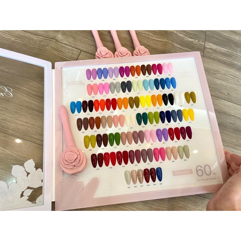 Sơn mi han hoa hồng.set 60 chai