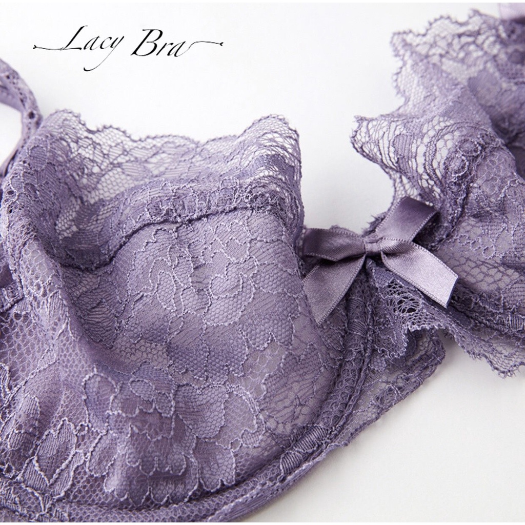 Bộ Đồ Lót Dây Quai Ren Bản To Không ĐệmCó Gọng Nâng Ngực Lacy Bra - B13 | BigBuy360 - bigbuy360.vn